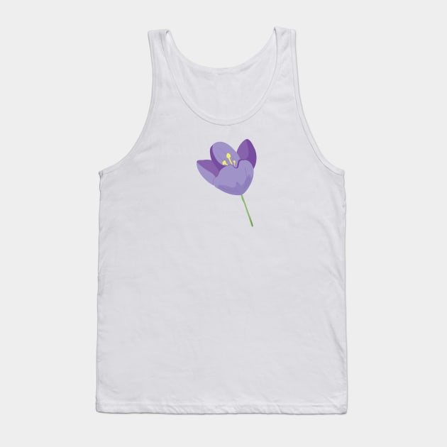 Blue Tulip Tank Top by Madelyn_Frere